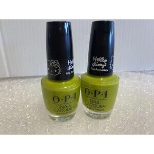 2 x OPI HELLO KINDNESS (NLHK06) New Green Shiny Nail Polish Lacquer SET
